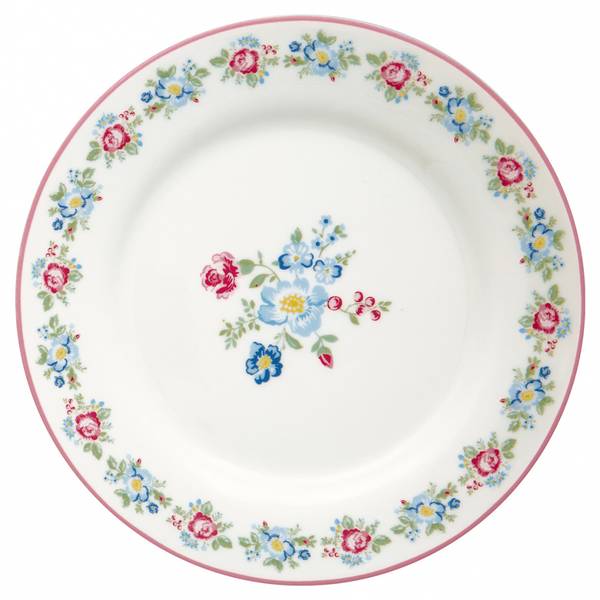 GreenGate, lunchtallerken Henrietta white
