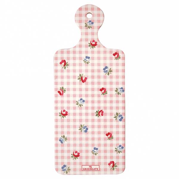 GreenGate, coaster board Viola check pale pink