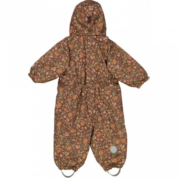 Wheat vinterdress Adi maroon flowers