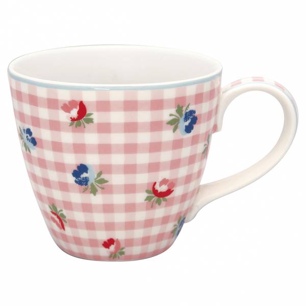 GreenGate, kopp m/hank Viola check pale pink