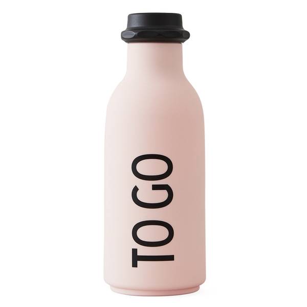 Design Letters, To go drikkeflaske rosa