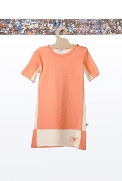 Mole little Norway, kjole t-shirt sommerfugl oransje/gul