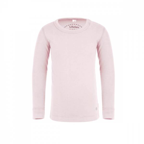 Lillelam, ulltrøye med lange ermer rosa
