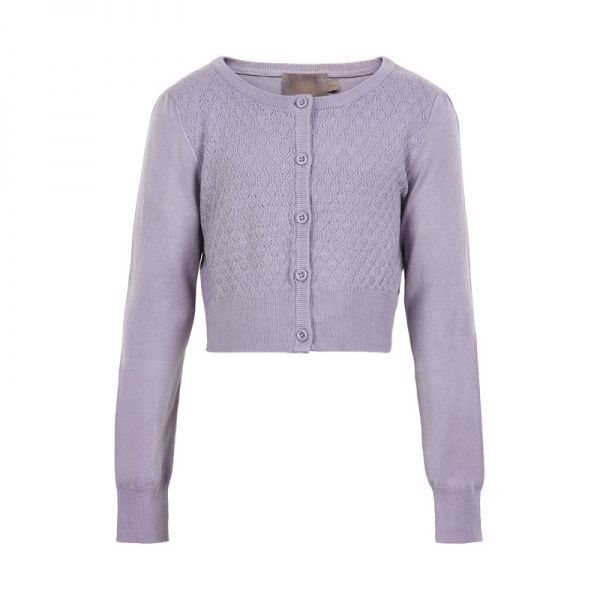 Creamie, Mijanne short cardigan lavender gray