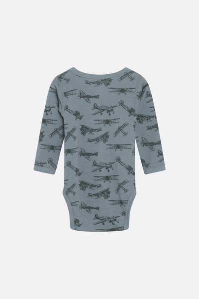 Hust & Claire, body Baloo ull/bambus fly jade