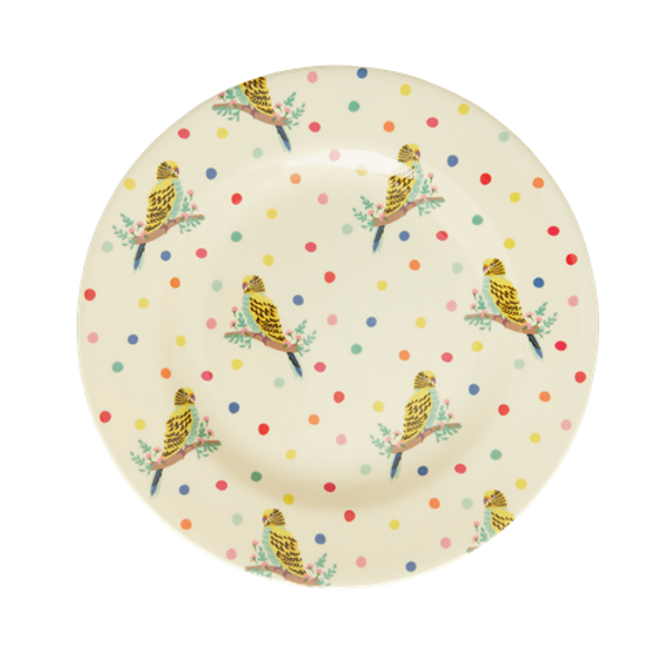 Rice, lunchtallerken budgie print
