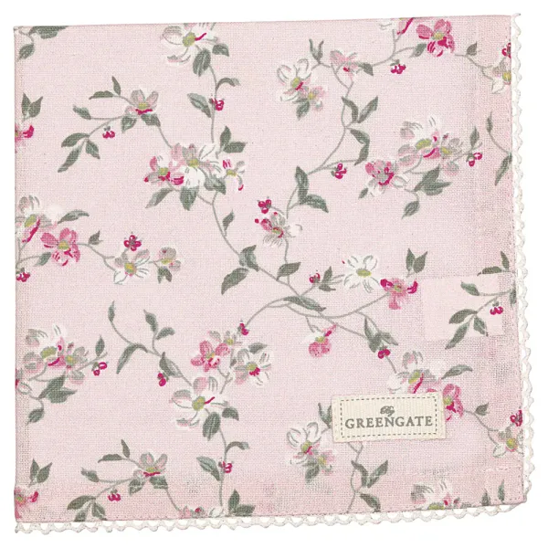 GreenGate, Serviett lace Jolie pale pink