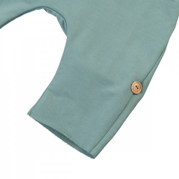 Little Hedonist, Salopette chinois green, korte ben