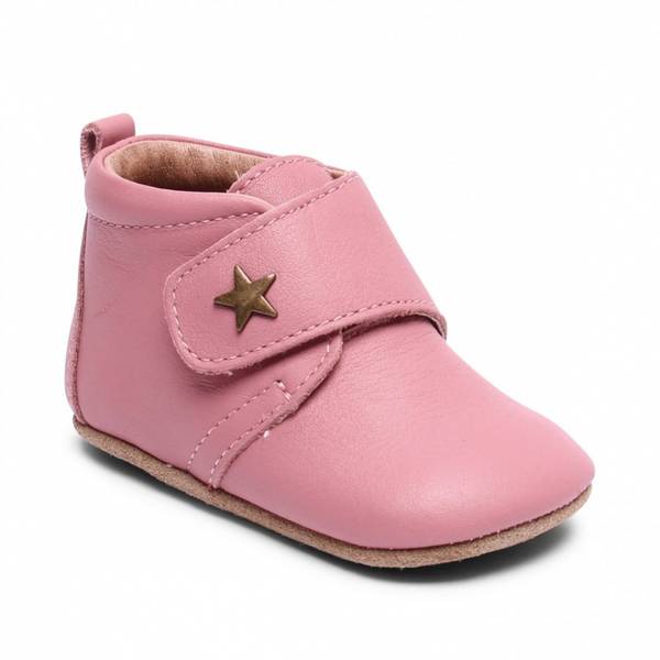 Bisgaard, tøfler velcro stjerne, rosa