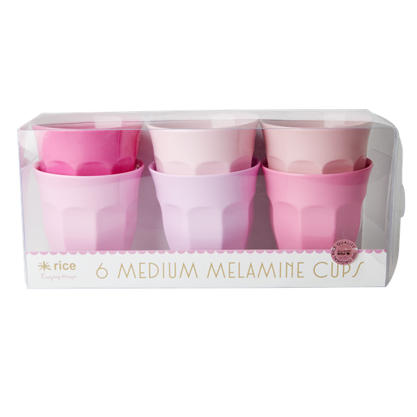 Rice, 6 pk kopper " 50 shades of pink colors"