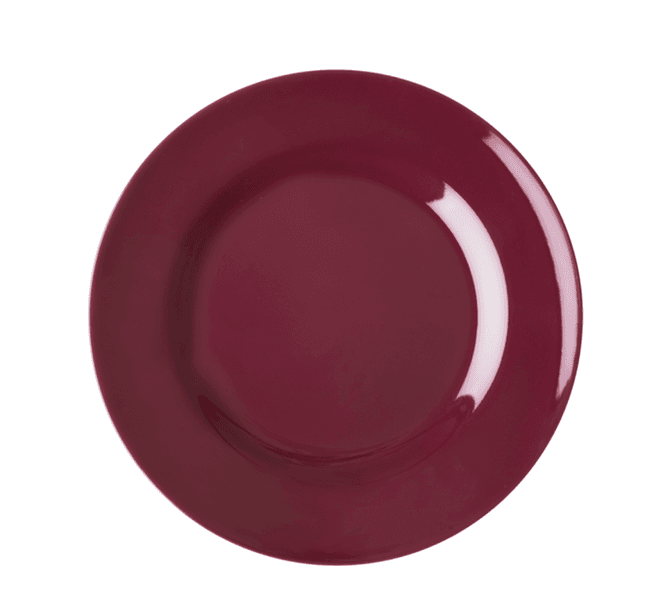 Rice, lunchtallerken maroon