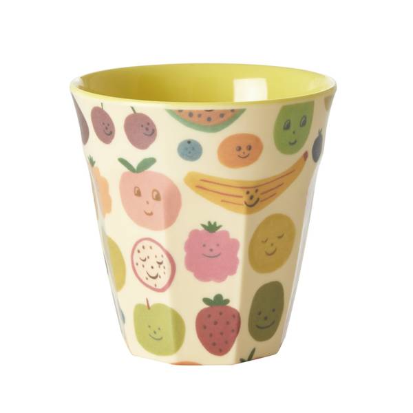 Rice, kopp happy fruits print