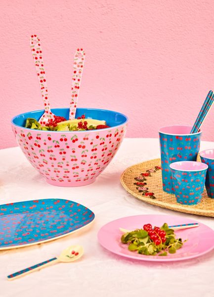 Rice, salatbestikk pink cherries
